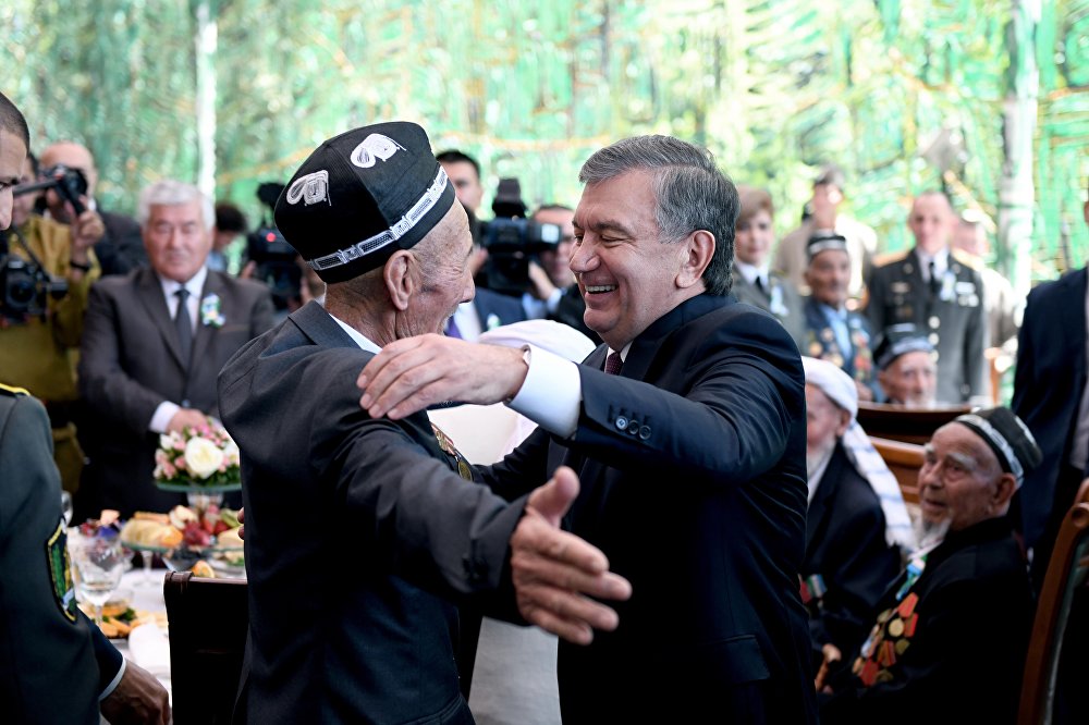 Президент Узбекистана Шавкат Мирзиёев 9 мая 2018 года встретился с ветеранами войны и тружениками тыла