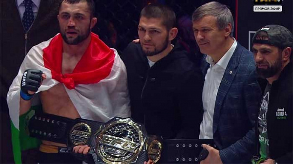 Таджикистанец стал чемпионом в промоушене Хабиба Нурмагомедова