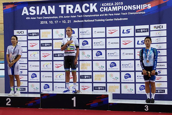 Узбекистанская велогонщица выиграла Чемпионат Азии!